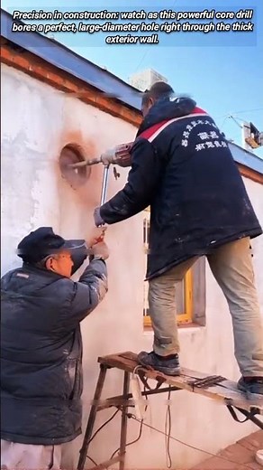 Using a Core Drill to Precisely Bore Through a Wall.