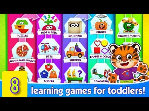 FUNNY FOOD 2! Educational games for kids! lesson 8
