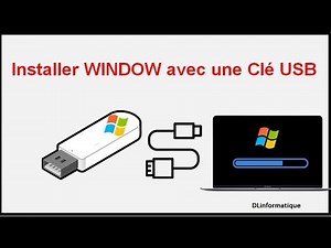 Comment installer Windows avec clé usb, pc portable ordinateur