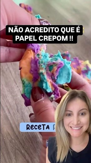 MASSINHA DE PAPEL CREPOM #dicademae #massinhacaseira #atividadesparacrianças