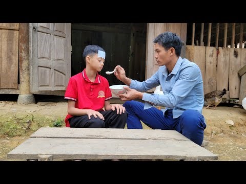 Dat fell ill in class, but luckily a kind teacher took him home.