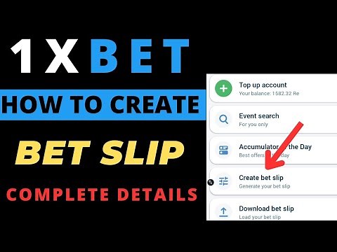 How to create betslip on 1xbet | 1xbet create bet slip 2023