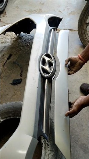 Hyundai i10 Grand front bumper damage #shortvideo 🤔✅