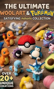 Needle felt Pokémon you can’t stop watching