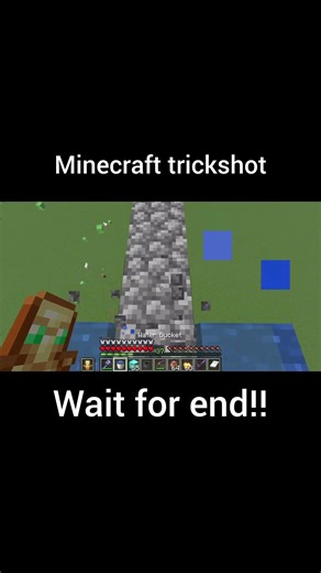 Minecraft trickshot #minecraft #shorts #gaming