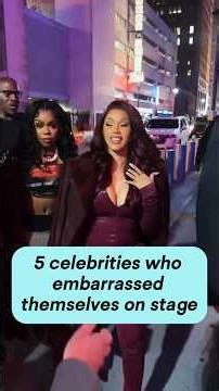 5 Celebrities Who Embarrassed Themselves on Stage #celebrity #celebstyle #hollywood #celebritynews