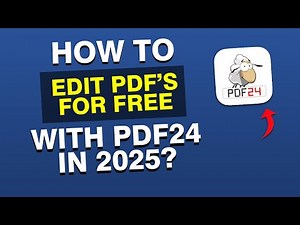 NEW*How to Edit PDFs Free with PDF24 Tools 2025