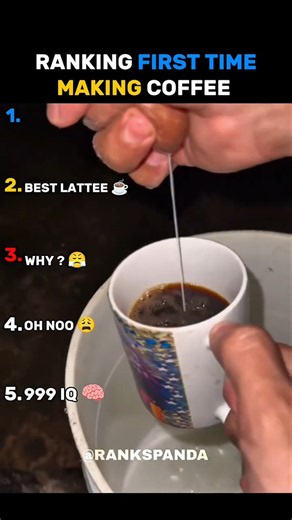 Ranking First Time Making Coffee ☕
