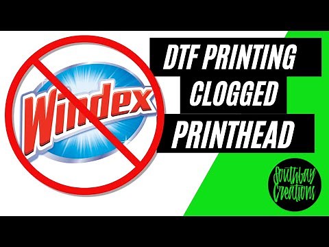 How to Unclog a Printhead - DTF Clogged Printhead