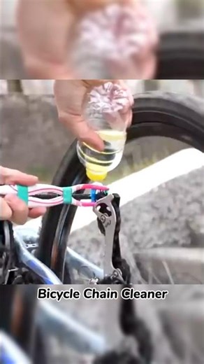 Bicycle Chain Cleaner | 1minutes Bike Hack That Works! 🤯 #Shorts