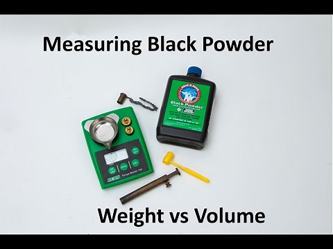 Measuring Black Powder Weight vs Volume