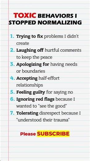 Stop Normalizing These 7 Toxic Habits In Relationships #psychology #humanbehavior #shorts