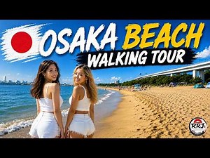You Won’t Believe This Beach Is in Osaka 🇯🇵 | Summer Walking Tour in Japan 4K HDR