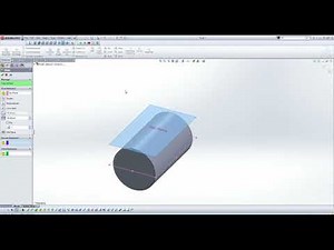 Como crear perforaciónes en un cilindro con un plano. SOLIDWORKS