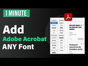 How to add fonts to adobe acrobat - Full Guide | install fonts adobe reader