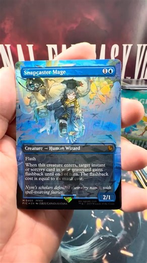 Final Fantasy Chocobo Booster Pack Pull AND I HIT SNAPCASTER MAGE?! 😱#mtgfinalfantasy #cards #tcg