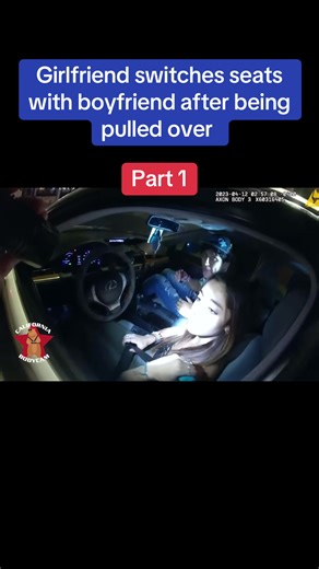 Couple swap seats while being pulled over! #police #cops #bodycamcops #policeofficer #policeofficers