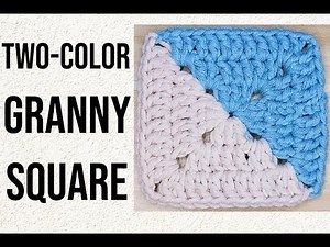 Two-Color Granny Square Crochet Tutorial - 8 of 365 Days of Granny Squares