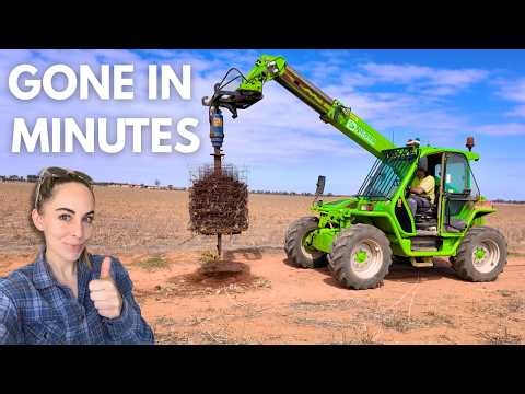 This Used to Take Days… | Removing 2km of Fence on Our Farm