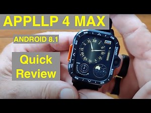 LOKMAT APPLLP 4 MAX Square Android 8.1 Dual Cams 4GB/64GB 4G Smartwatch: Quick Overview