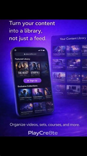Creator platform to organize, showcase, and monetize your content library. #contentcreator #creator