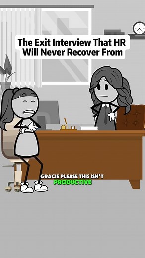 1.2K views · 14 reactions | The exit interview that HR will never recover from#foryou #animation #usa #fyp #worklife | Emily animations | Facebook