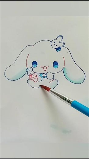 How to draw kawaii Cinnamoroll #easy #art @highlight #cute #tutorial #beginners #drawing ˘⁠ ⁠ꈊ⁠ ⁠˘⁠