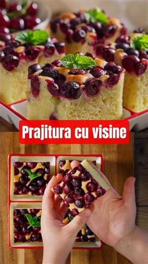 Prajitura cu visine la care fructele stau mereu deasupra 🍒