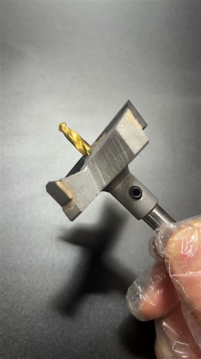 Forstner bit with pilot drill