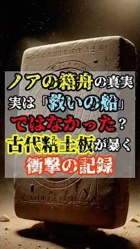[The Truth About Noah's Ark] Was It Never Actually a "Rescue Ship"? Shocking Records Revealed by ...