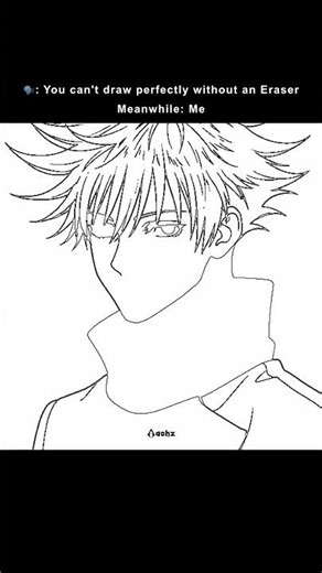 Drawing Megumi Fushiguro from Jujutsu Kaisen #shorts