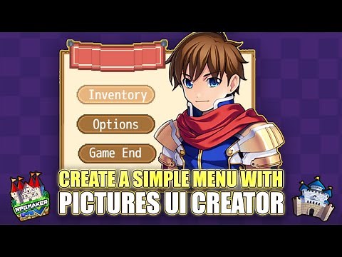 Create a basic menu with plugin Pictures UI Creator - RPG Maker MV / MZ plugin (OLD METHOD)