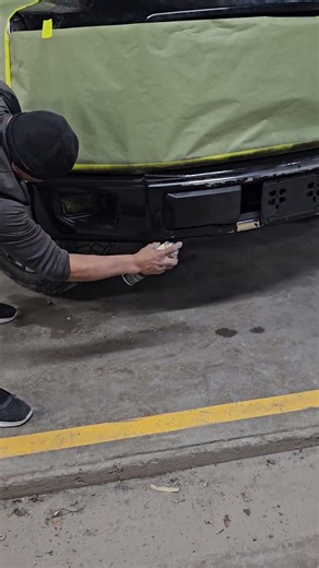 front bumper refinishing on f150 change the chrome to black