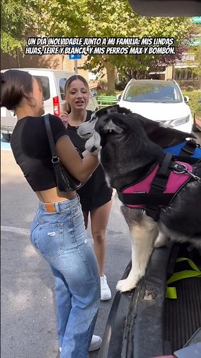 Un día inolvidable junto a mi familia: mis lindas hijas, Leire y Blanca, y mis perros Max y Bombón.