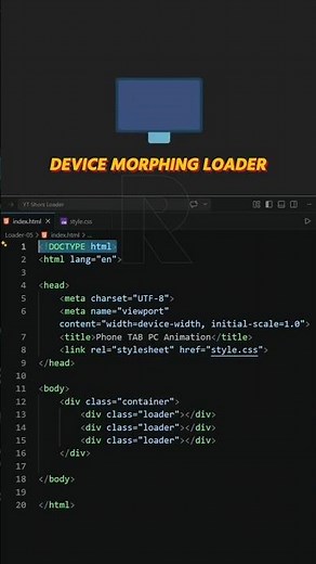 How to Build a Device Morphing Loader | CSS Animation Tutorial
