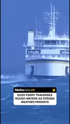 Malta Daily on Instagram: "Videos shared to TikTok show the Gozo Ferry traversing rough waters as intense weather persists over the weekend. The vessel had to navigate large waves and strong winds, with the MET Office issuing a gale force wind warning. The intense weather is expected to persist for today, Sunday 11th January, and supposedly calming down as of Monday 12th (tomorrow). Stay safe out there. And big thank you to all the Gozo Channel workers for their determination and hard work in su