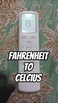 How to Change Fahrenheit to Celsius in Orient, Midea & Kenwood AC Remote | AC Remote Settings
