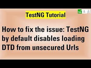 How to resolve TestNG by default disables loading DTD from unsecured Urls #2