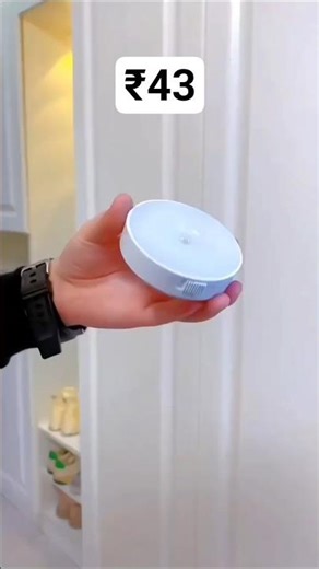 Motion Sensor LED Lamp 🔥 Smart Night Light for Home | USB-C Rechargeable #shorts