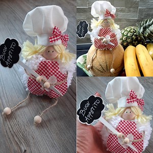 3M views · 10K reactions | tutorial facilissimo piccola chef pompom! Buongiorno con il nuovissimo tutorial di Maria Mancini!!! super facile e diverrtente | CreativeMamy | Facebook