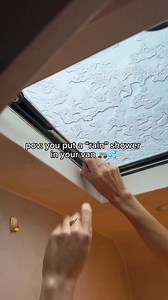 101K views · 713 reactions | Taking a RAIN SHOWER in our camper van! 勞 https://amzn.to/4jrBhkU #vanlife #diy #camper #tinyhome | Scarlet & Seth | Facebook