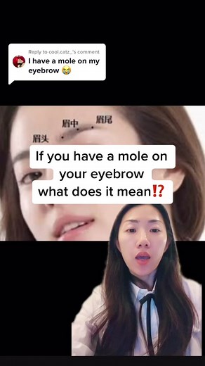 Meaning of Moles on Eyebrows: Chinese Face Reading