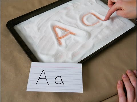 Salt Tray Writing | Preschool Activities