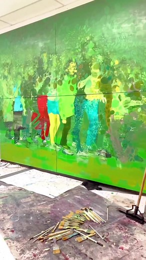 🤔🎨 My artistic process is deep introspection, a process into the heart of my creative soul where I meticulously analyze and understand my responses to the world around me. This introspection is the foundation upon which my art is built, allowing me to articulate my innermost feelings and thoughts through the vibrant language of colors, textures, and forms.🌈🖌️ Each color I choose carries a specific emotion and tone that speaks volumes beyond words. The textures I create add depth and dimensio