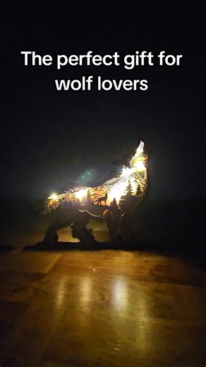 Glow up your space 🐺✨ This 3D wooden wolf lamp adds cozy, rustic vibes with a warm LED glow — perfect for gifts or home décor! #WolfDecor #CozyLights #HomeVibes #GiftIdeas #TikTokShop