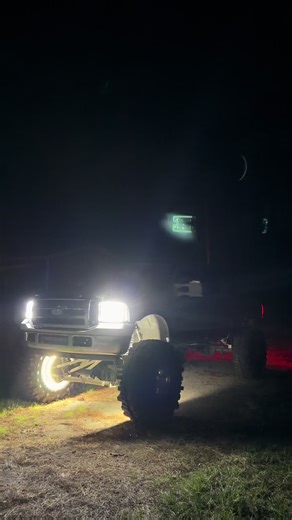 Squatted Trucks with 44s and Powerstroke