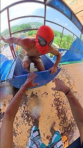 amazing spiderman waterpark parkour pov