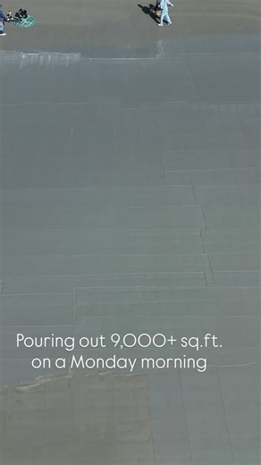 Over 9,000 square feet of concrete going down on a Monday morning! #pilotconstruction | Pilot Construction LLC