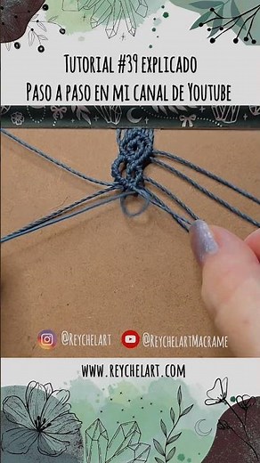 Pulsera de macramé fácil ♡ Hilo encerado #Shorts