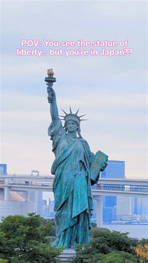 🗽 Fun fact: Japan has its own Statue of Liberty right in Tokyo’s Odaiba. She first arrived as a temporary display, but people loved her so much she stayed! With Tokyo Bay and the Rainbow Bridge behind her, it’s one of those “wait… really?” travel moments that makes exploring Japan so fun 🇯🇵✨ #JapanTravel #TokyoHiddenSpots #UnexpectedJapan | All Japan Tours